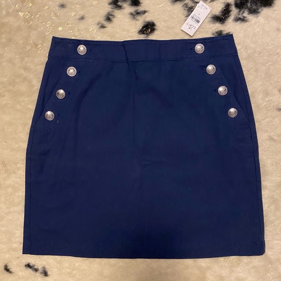 LOFT Dresses & Skirts - NWT 🏷️ LOFT Navy Nautical Inspired Skirt Size 6